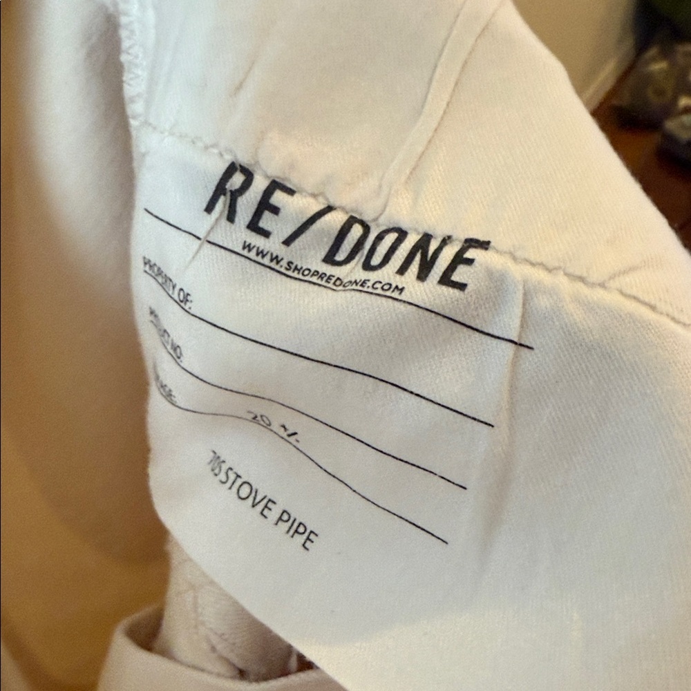 New Re/Done 705 Stove Pipe Jeans. Size 29. - Picture 3 of 5